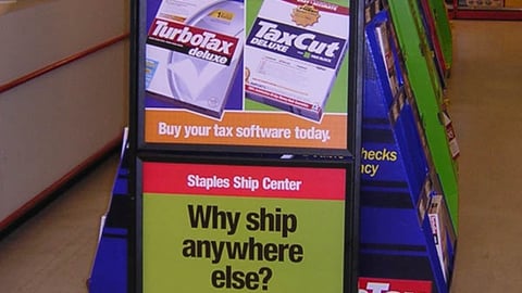 Staples TurboTax Sign