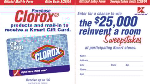 Kmart/Clorox Tearpad