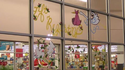 Wal-Mart Gift Registry Window Graphics