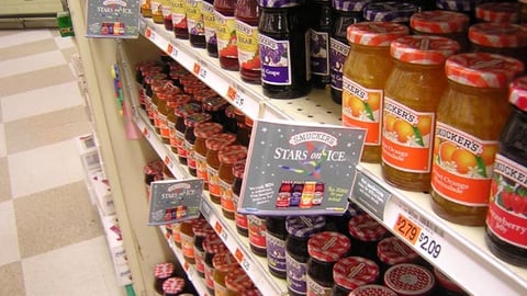 Smucker's Stars On Ice Shelf Signs