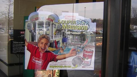 Campbell's Sweepstakes Window Cling