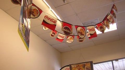 Coca-Cola NCAA Ceiling Danglers