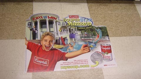 Campbell's Sweepstakes Floor Cling