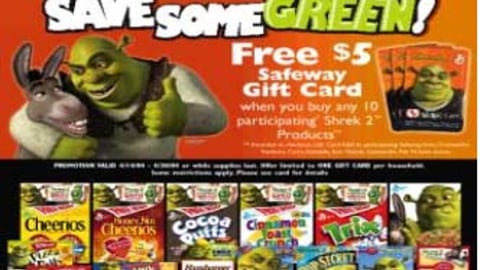 Safeway/General Mills 'Shrek 2' Sign
