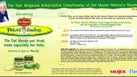 Meijer/Del Monte Shelf Sign