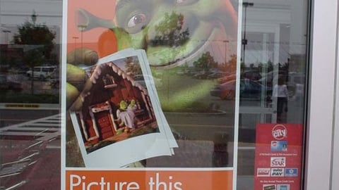 HP 'Shrek 2' Window Cling