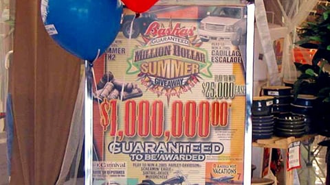 Bashas' Million Dollar Giveaway Stanchion