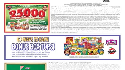 Publix Back-To-School Promotions Feature