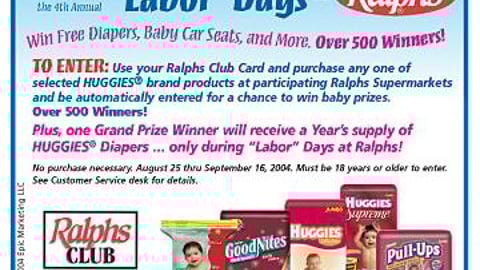 Ralphs/Huggies Feature