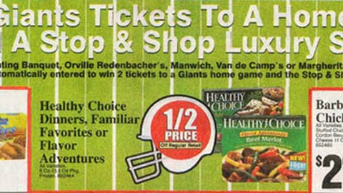 Stop & Shop New York Giants Sweepstakes Feature