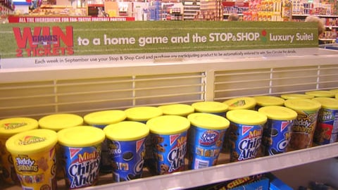 Stop & Shop Football Promo Sign