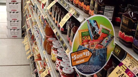 Safeway/Sears Shelf Sign