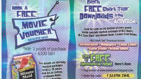 Hi-C/Minute Maid 'Shark Tale' FSI