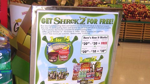 Stop & Shop 'Shrek 2' Sign
