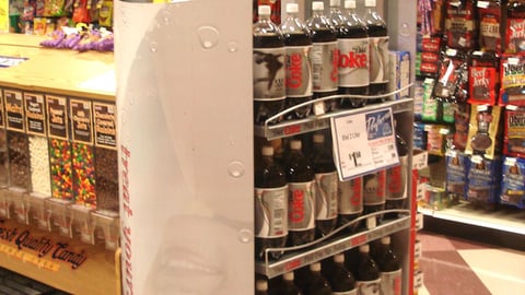 Coke 'Treat Yourself Light' Endcap 