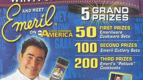 Emeril Recipe Contest FSI