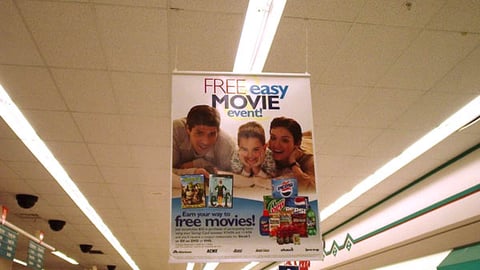 Albertsons 'Free & Easy Movie' Ceiling Hanger