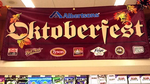 Albertsons 'Oktoberfest' Banner