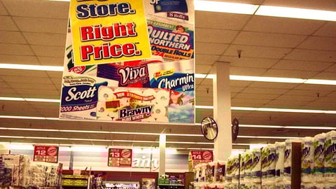 Smith's 'Right Store. Right Price' Ceiling Hanger