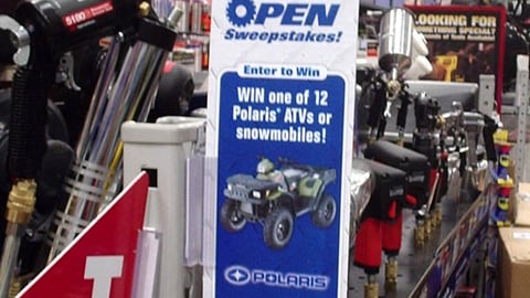 Lowe's Tool World Sweepstakes Sign