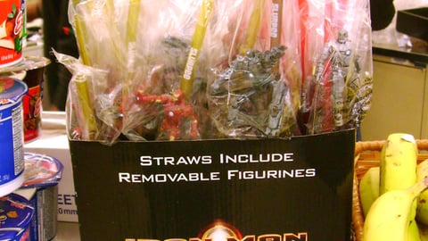 7-Eleven 'Iron Man' Straw Counter Unit