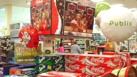 Coke NCAA Ceiling Hanger