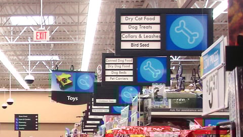 Wal-Mart Aisle Signs