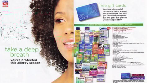 Rite Aid Allergy Season Incentive Feature
