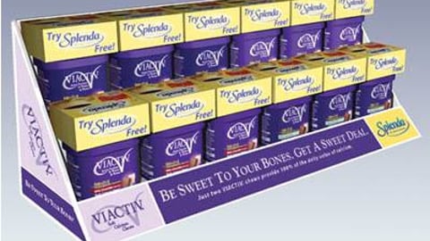 Viactiv/Splenda Co-Branded Shelf Tray
