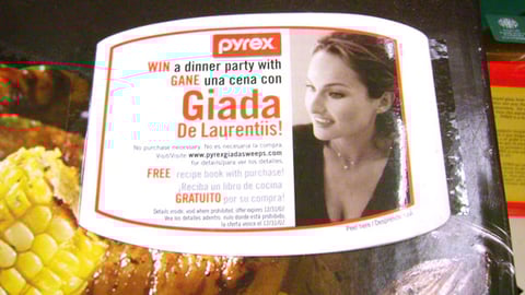 Pyrex 'Giada' On-Pack Sticker