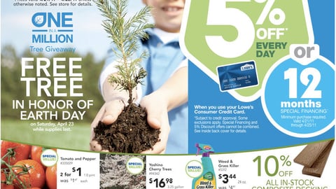 Lowe's 'Free Tree' Feature