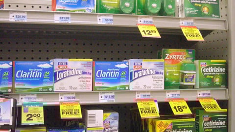 Rite Aid Allergy Relief Shelf Set