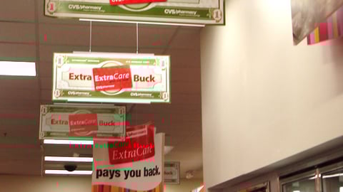 CVS Extra Bucks Ceiling Hangers