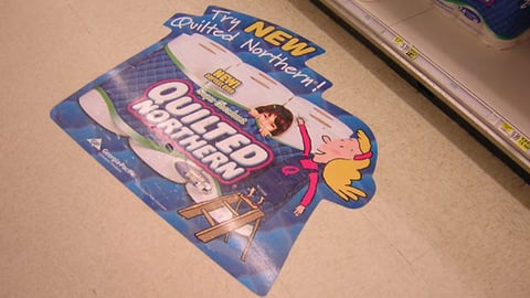 Quilted Northern Floor Cling