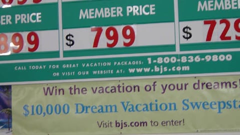 BJ's "Dream Vacation" Banner