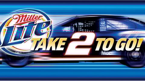 Miller Lite NASCAR Floor Decal