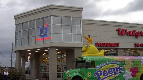 Peeps Bus at Walgreens