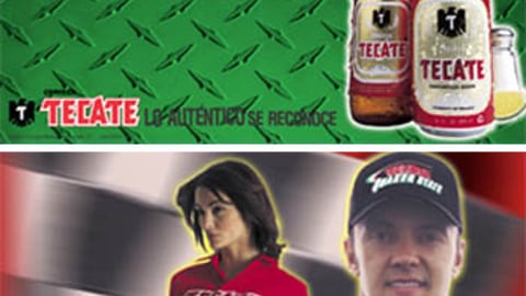 Tecate Racing Case Cards