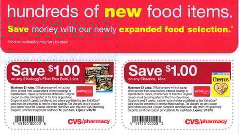 CVS 'New Food Items' Direct Mailer
