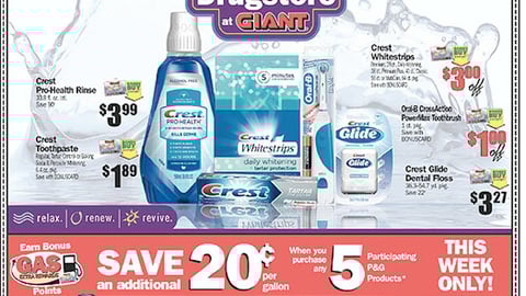 Giant P&G Gas Rewards Feature