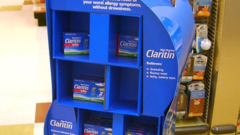 Claritin Semi-Permanent Floorstand
