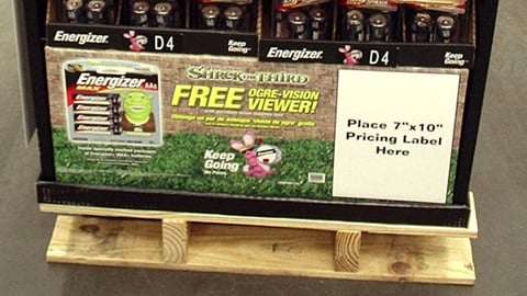 Energizer 'Shrek the Third' Skirt Sign