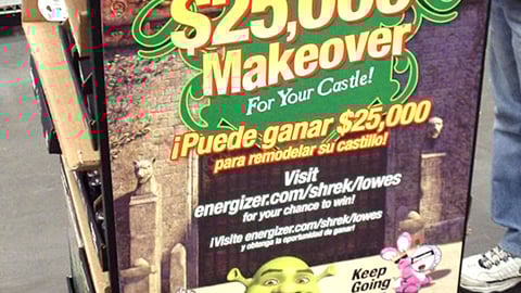 Energizer/Lowe's 'Shrek' Side Panel