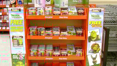 Energizer 'Shrek the Third' Pallet Display