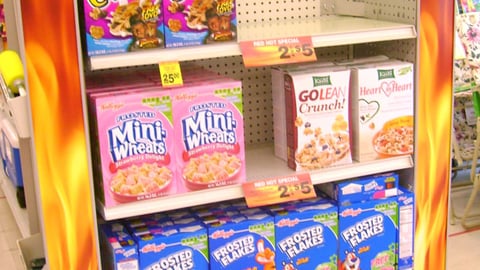 Rite Aid 'Red Hot Specials' Kellogg Endcap