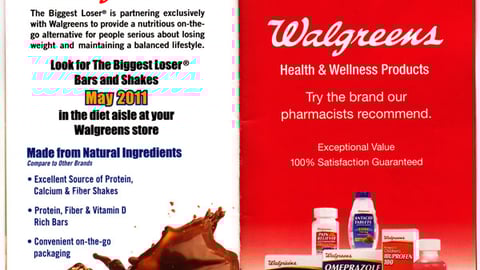 Walgreens 'The Biggest Loser' Brochure Ad