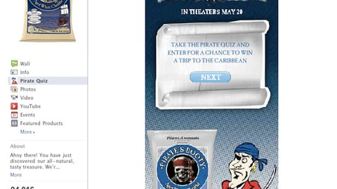 Pirate's Booty 'Stranger Tides' Facebook Page