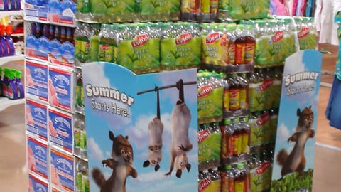 PepsiCo 'Over the Hedge' Pallet Display