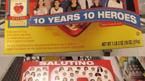 Cheerios ShopRite "Heroes" Packaging