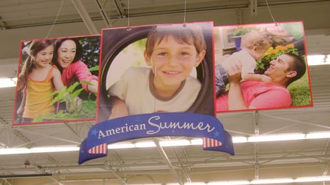 Wal-Mart 'American Summer' Ceiling Banner